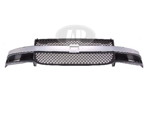 Grille Chrome/Grey W/Composite Head Lamp - Chevrolet Van Chevy Express 2003-2025