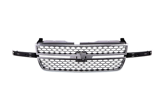 Grille Chrome Frame W/Black Honeycomb W/Dale Earnahart Center Bar Require Wing Inserts - Chevrolet Pickup Chevy Silverado Classic 2007 | Chevrolet Pickup Chevy Silverado 2005-2006 | Chevrolet Pickup Chevy Silverado Hybrid 2005-2007