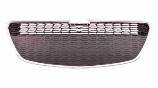 Grille Lower Matt-Black W/Chrome Mldg W/O Fog Hole Ls/Lt - Chevrolet Spark 2013-2015