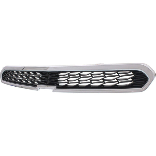Grille Upper Matt-Black W/Chrome Mldg W/O Fog Hole Ls/Lt - Chevrolet Spark 2013-2015