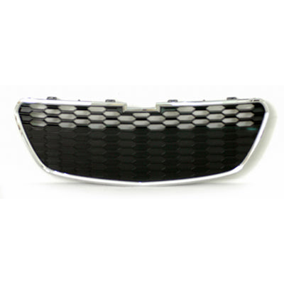Grille Lower Matt-Black W/Chrome Mldg W/Fog Lamp Hole - Chevrolet Spark 2013-2015