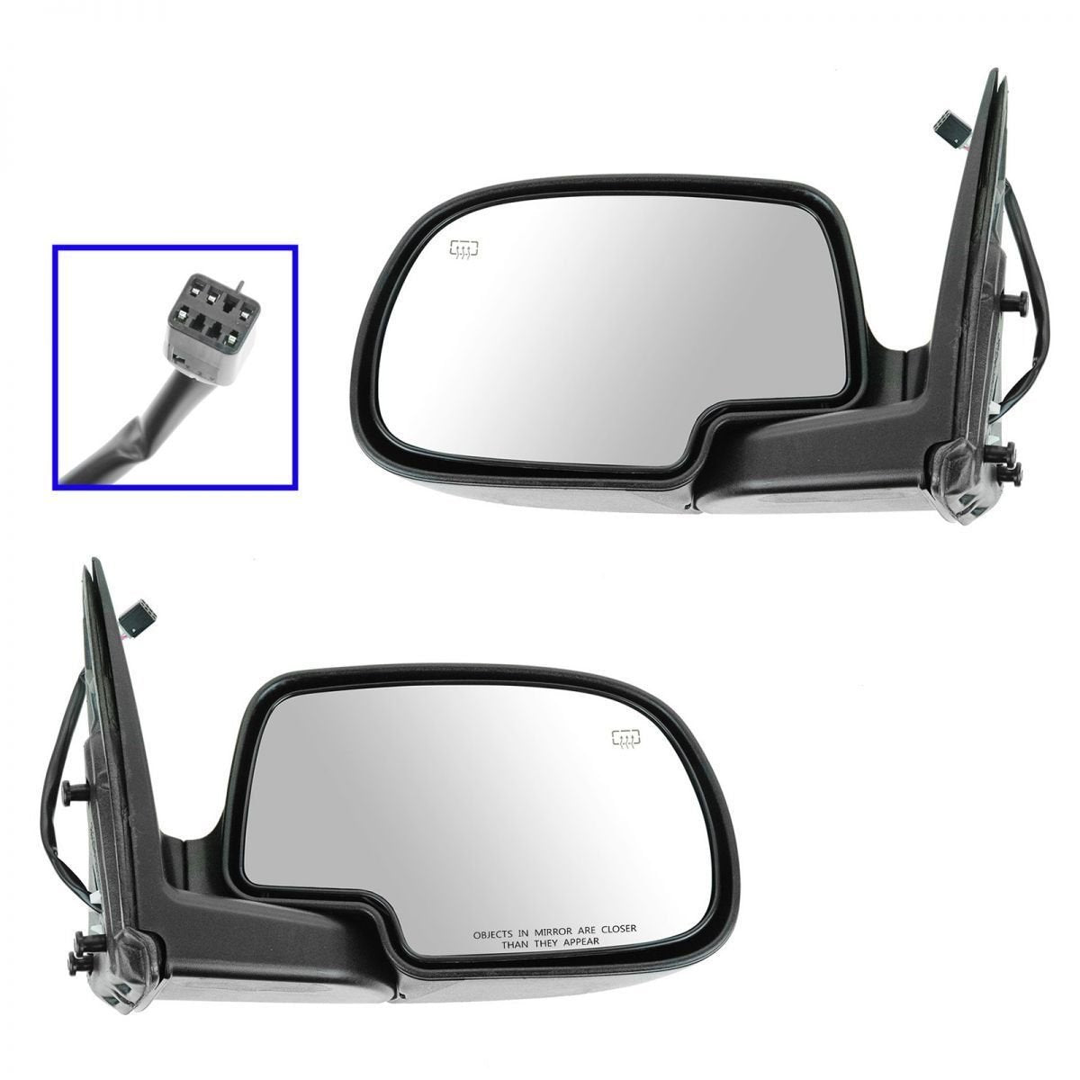 Door Mirror Lh Power Htd Manual Fold W/O Pud Ptm - Chevrolet Avalanche 2002