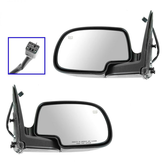 Door Mirror Rh Power Htd Manual Fold W/O Pud Ptm - Chevrolet Avalanche 2002