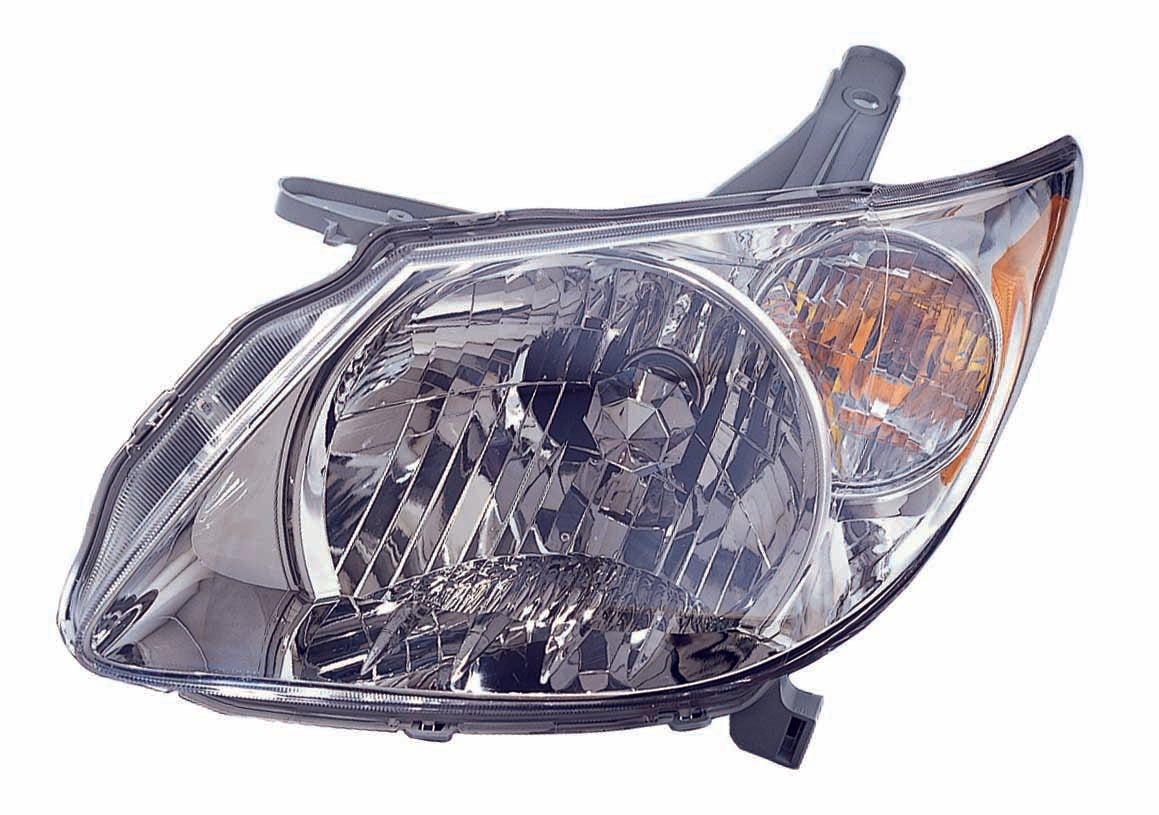 Head Lamp Lh Chrome Housing Hq - Toyota Corolla Sedan 2003-2008 | Pontiac Vibe 2003-2008 | Toyota Celica 2000-2005