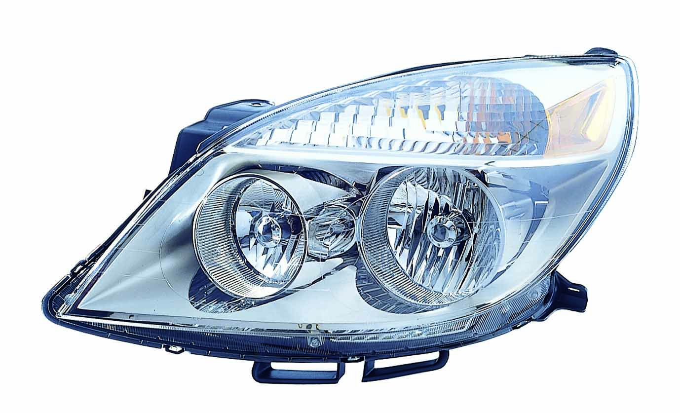Head Lamp Lh 1St Design W/Bulb Shield For High Beam To 04/11/07 Hq - Saturn Aura 2007