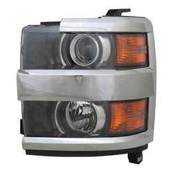 Head Lamp Lh W/Chrome Trim Hq - Chevrolet Pickup Chevy Silverado 3500 2015-2019 | Chevrolet Pickup Chevy Silverado 2500 2015-2019