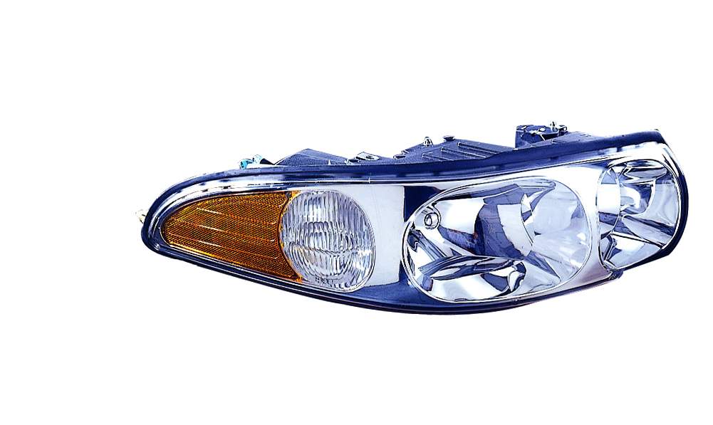 Head Lamp Rh Ltd Model W/Fluted High Beam Surface W/Marker Hq - Buick Lesabre 2002-2005