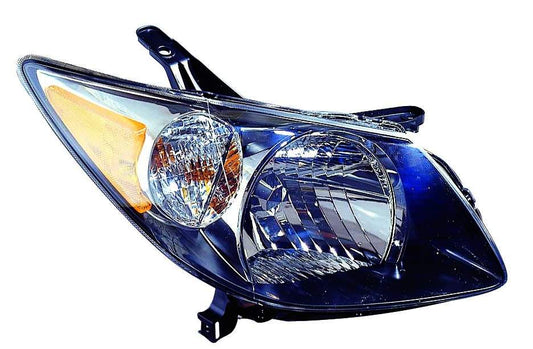 Head Lamp Rh Black Housing Hq - Pontiac Vibe 2003-2004