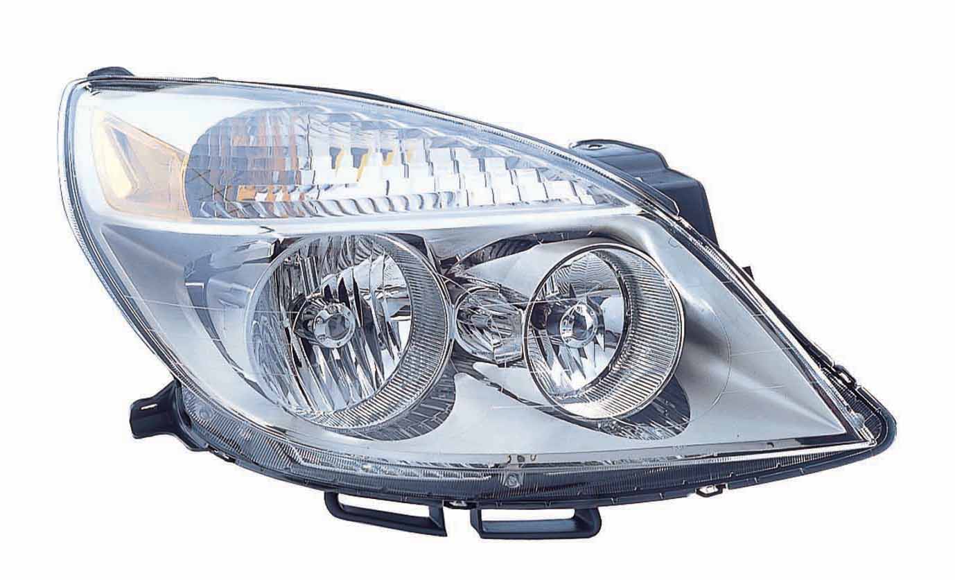 Head Lamp Rh 1St Design W/Bulb Shield For High Beam To 04/11/07 Hq - Saturn Aura 2007