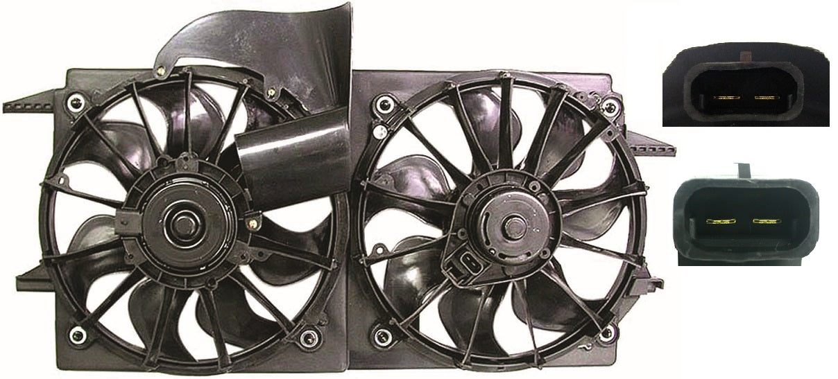 Cooling Fan Assy - Pontiac Grand Am 1999-2005 | Oldsmobile Alero 1999-2004 | Oldsmobile Cutlass 1997-1999