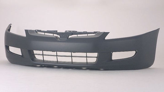 Bumper Fr Primed W/Fog Lamp Hole M/T V6 - Honda Accord Coupe 2003-2005