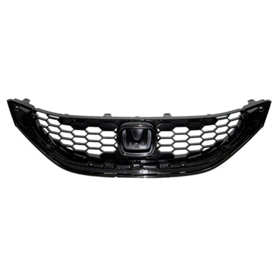 Grille Black Fits Ex/Ex-L/Si And Touring Models - Honda Civic Sedan 2013-2015