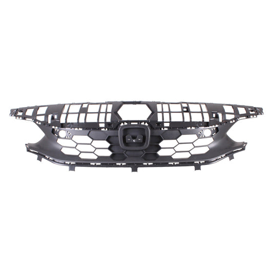 Grille Fr Black Upper W/ Park Assist Sensor W/O Emblem For Sprt Touring - Honda Civic Hatchback 2022-2024