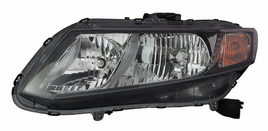 Head Lamp Lh Halogen - Honda Civic Sedan 2012-2015 | Honda Civic Hybrid 2013-2015 | Honda Civic Coupe 2012-2013