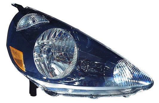 Head Lamp Rh Black Hq - Honda Fit 2007-2008