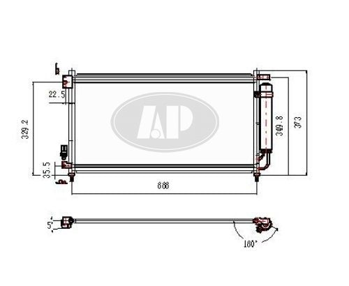Condenser (3152) W/Drier 03-07 4Cyl/05-07 V6 - Honda Accord Sedan 2003-2007 | Acura Tl 2004-2008 | Honda Accord Hybrid 2005-2007