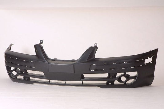 Bumper Fr Black With Bumper Strip Holes - Hyundai Elantra 2004-2006