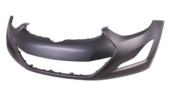 Bumper Fr Primed Usa Built W/O Tow Hook Hole - Hyundai Elantra Sedan 2014-2016