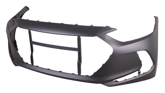 Bumper Fr Primed Usa Built W/O Tow Hook Hole Exclude Sport - Hyundai Elantra Sedan 2017-2018