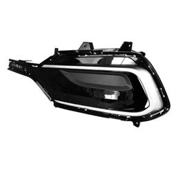 Grille Lh Ptd Black/Silver W/Hole Insert Sport - Hyundai Santa Fe Sport 2013-2018