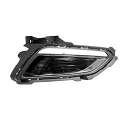 Daytime Running Lamp Bezel Rh Black W/Chrome - Hyundai Sonata Hybrid 2016-2017