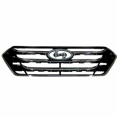 Grille Chrome/Black Sport Model (Not Include Any Loose Mouldings) - Hyundai Santa Fe Sport 2013-2016