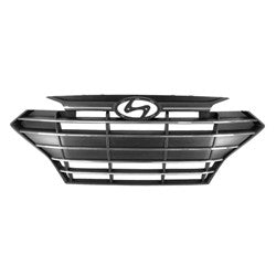 Grille Black/Chrome W/O Adaptive Cruise For Usa Built Model - Hyundai Elantra Sedan 2019-2020