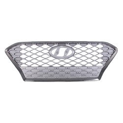 Grille Silver Gray W/Smoke Chrome Frame - Hyundai Kona 2018-2021