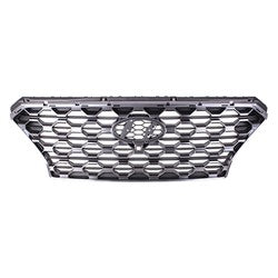 Grille Gray/Satin Chrome W/Camera - Hyundai Santa Fe 2019-2020