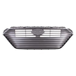 Grille Ptd Silver Gray Use W/O Auto Brake System - Hyundai Ioniq Hybrid 2017-2019