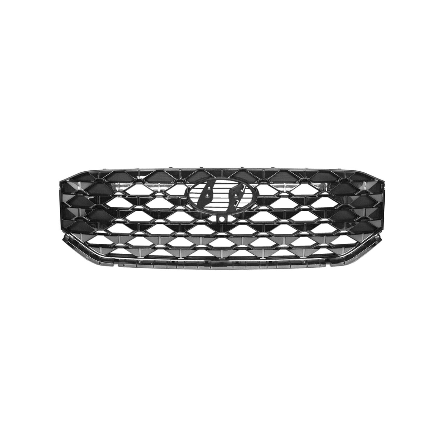 Grille Fr Smoke Chrome W/Camera W/O Emblem Exclude Hb/Xrt - Hyundai Santa Fe 2021-2023