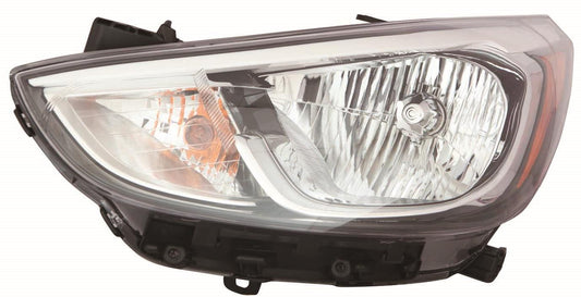 Head Lamp Lh Halogen W/O Led Hq - Hyundai Accent Sedan 2015-2017 | Hyundai Accent Hatchback 2015-2017