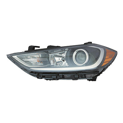 Head Lamp Lh Halogen W/O Drl Se Model Korea Built Hq - Hyundai Elantra Sedan 2017-2018