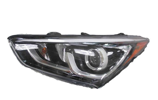 Head Lamp Lh Halogen Sport Model Projector Type W/Led Accent Hq - Hyundai Santa Fe Sport 2013-2018