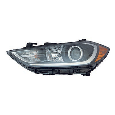 Head Lamp Lh Halogen Usa Built W/O Drl - Hyundai Elantra Sedan 2017-2018