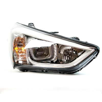 Head Lamp Rh Halogen Sports Black Bezel Hq - Hyundai Santa Fe Sport 2013-2016