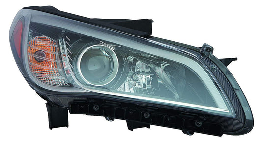 Head Lamp Rh Halogen W/Black Bezel/Chrome Trim All Models 15-17/Ltd/Sport 16-17 Hq - Hyundai Sonata 2015-2017
