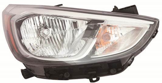 Head Lamp Rh Halogen W/O Led Hq - Hyundai Accent Sedan 2015-2017 | Hyundai Accent Hatchback 2015-2017