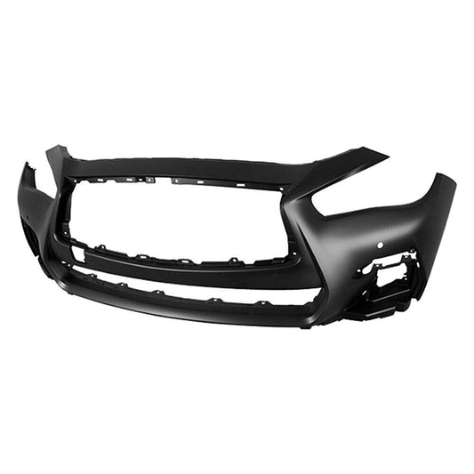 Bumper Fr Primed W/Sensor/ Sport/ Red Sport/ Signature Edn (Sport) Model - Infiniti Q50 Sedan 2014-2024