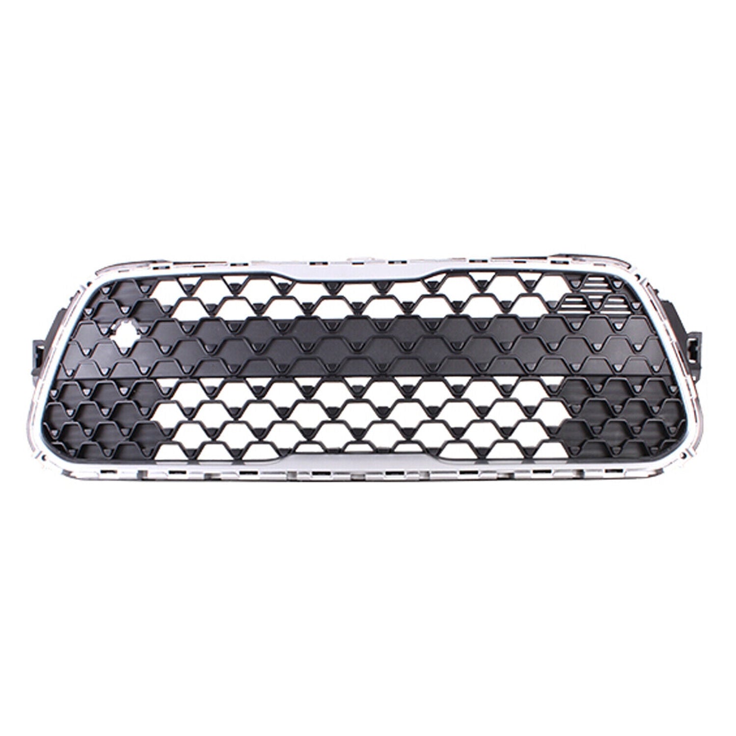 Grille Fr Lower Matte Black W/Silver Outer Molding W/O Fog Lamps - Kia Soul 2020-2022