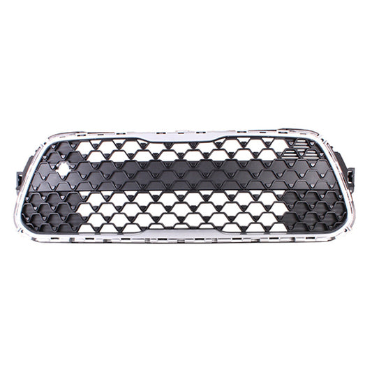 Grille Fr Lower Matte Black W/Silver Outer Molding W/O Fog Lamps - Kia Soul 2020-2022
