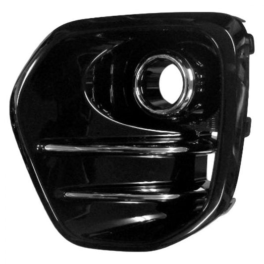 Fog Lamp Bezel Fr Lh Textured Black W/Chrome Moulding W/O Led Fog Fwd - Kia Sportage 2017-2019