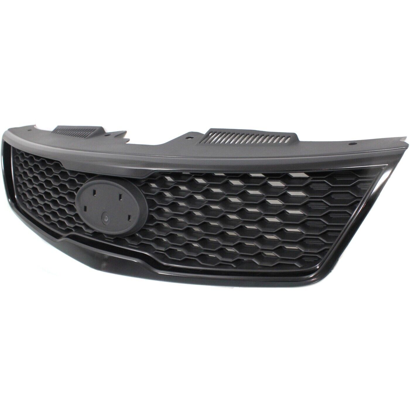 Grille Matt-Black Partial Painted Silver Gray (Koup) - Kia Forte Koup (Coupe) 2011-2013