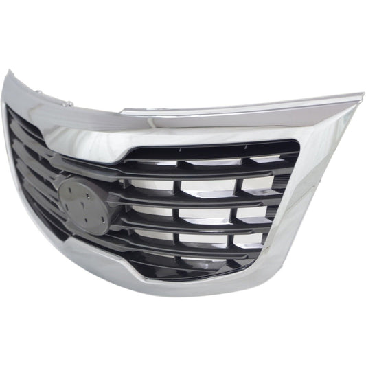 Grille Paint Silver Gray W/Chrome Mldg - Kia Sportage 2011-2013