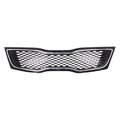 Grille Painted Black W/Chrome Moulding Usa Built Lx/Ex - Kia Optima (2014-) 2014-2015