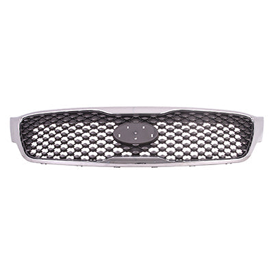 Grille Matte Dark Gray W/Chrome Frame L/Lx/Ex - Kia Sorento 2016-2018