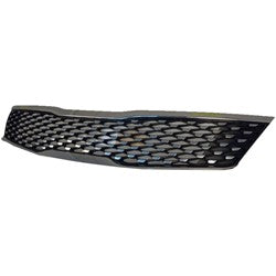 Grille Dark Metallic W/Upper/Lower Smoke Chrome Moulding W/O Adaptive Cruise - Kia Optima (2014-) 2016-2018