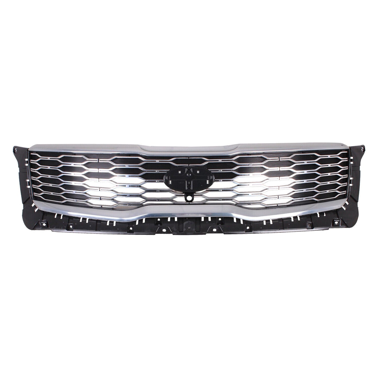 Grille Fr Silver W/Satin Chrome Outer Molding W/ Camera - Kia Telluride 2020-2021