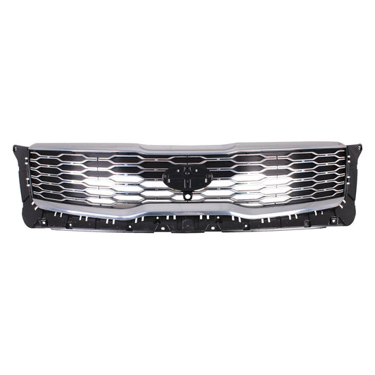 Grille Fr Silver W/Satin Chrome Outer Molding W/ Camera - Kia Telluride 2020-2021