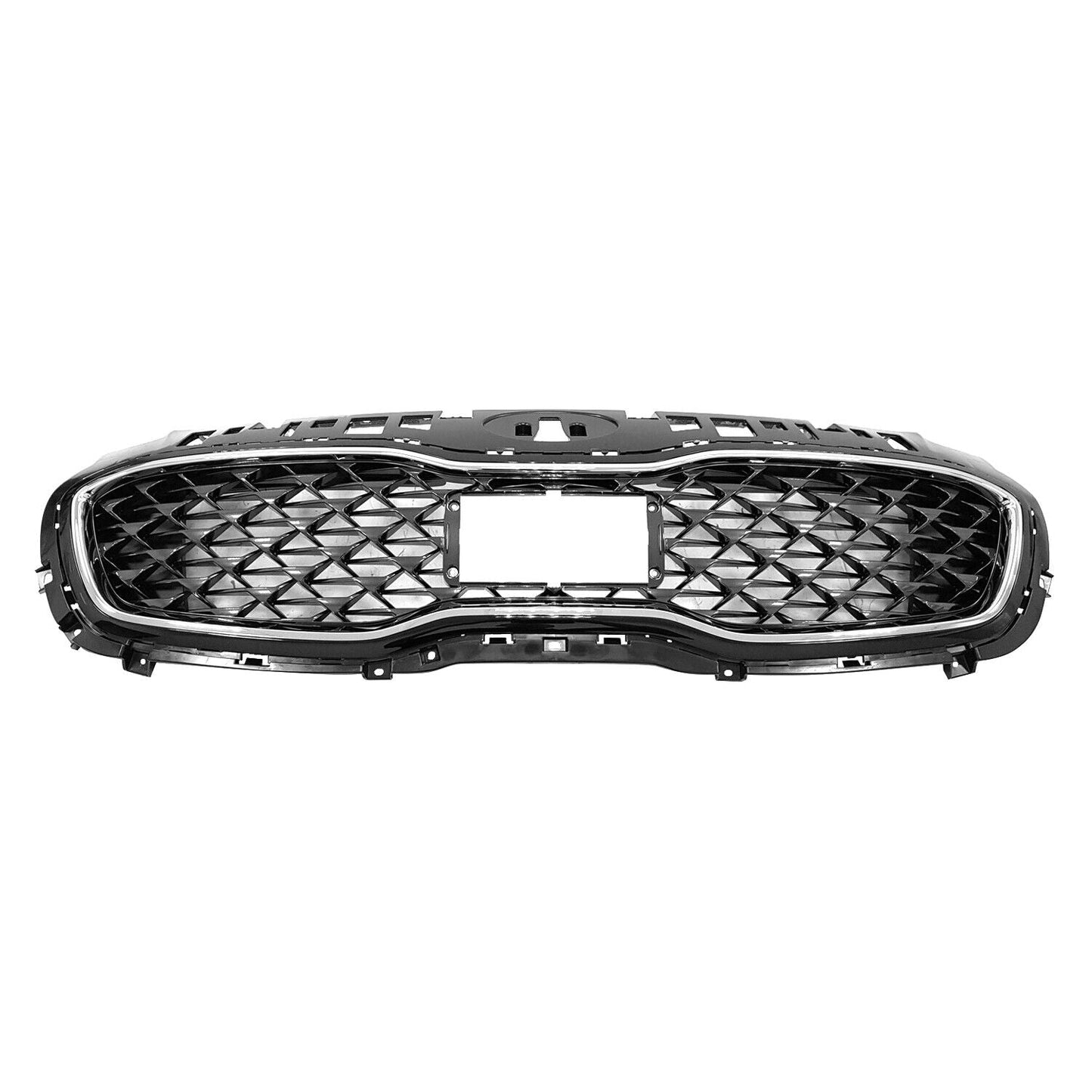 Grille Fr Upper Ptd Black W/Chrome Frame W/ Pre-Collision System - Kia Sportage 2020-2022